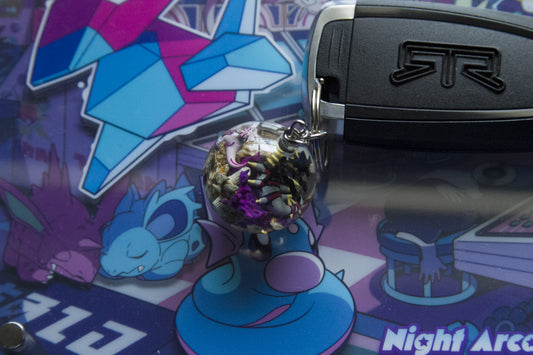 Legendary Pokémon Terrarium Keychain -  Palkia, Dialga, and Giratina